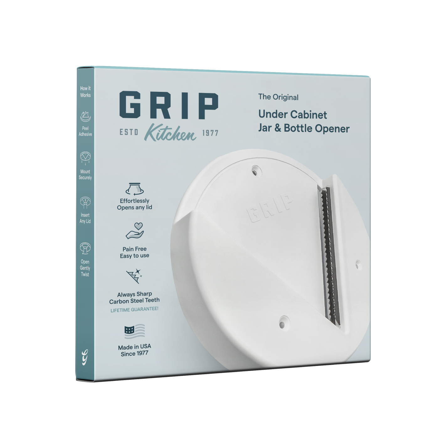 The Original Under Cabinet Jar and Bottle Opener